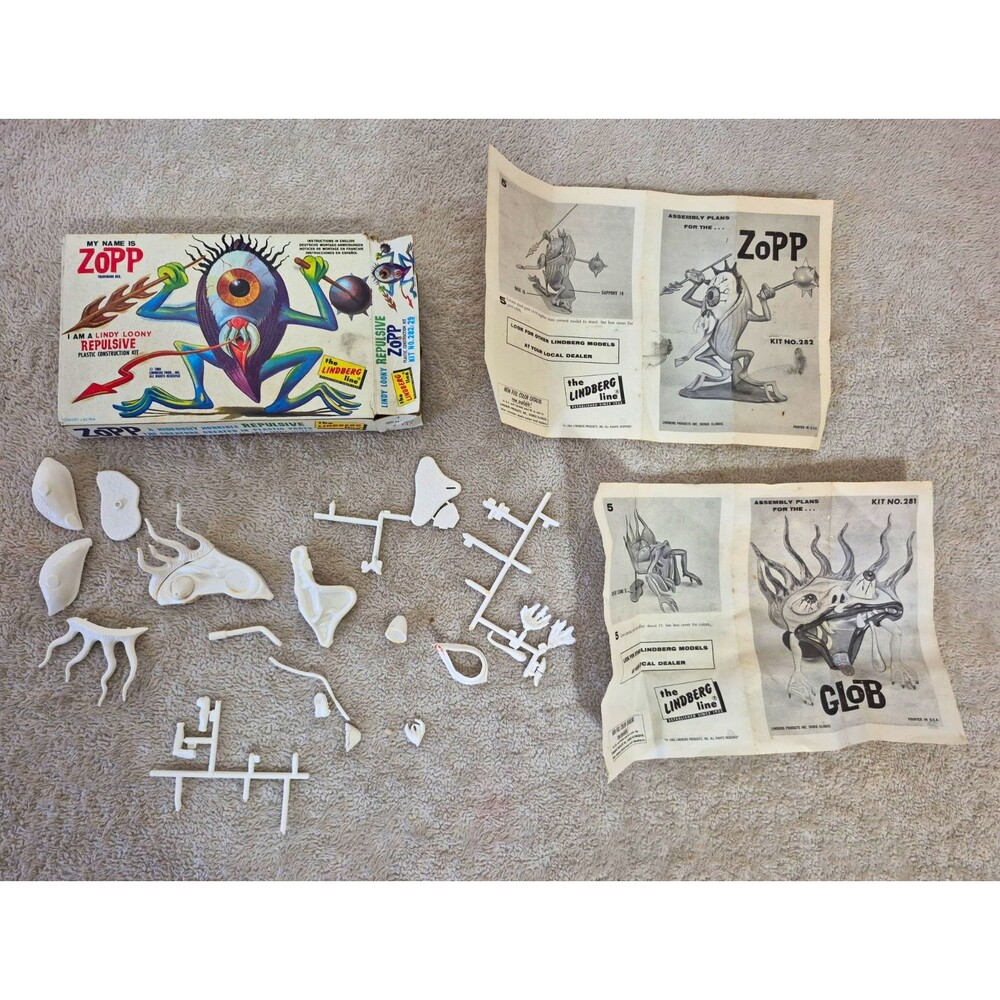 Lindberg Lindy Loony Repulsives Zopp "My Name Is Zopp" Kit 282 Plastic